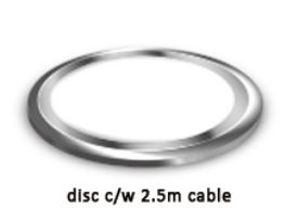 12064  Disc Blue 6 LED C/W Cable